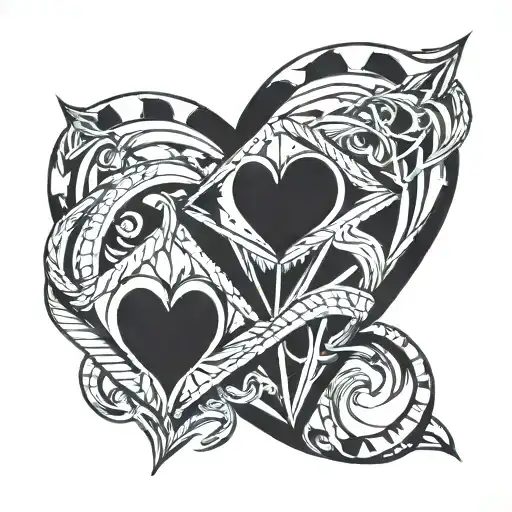 Diamond And Heart Intertwined