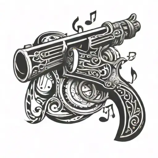 Gun Of Music Notes