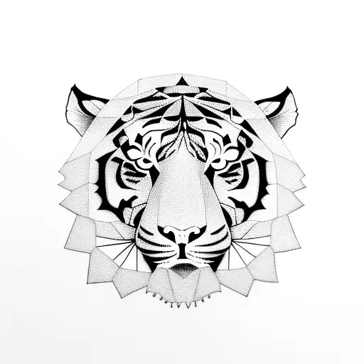Tiger And Geometric