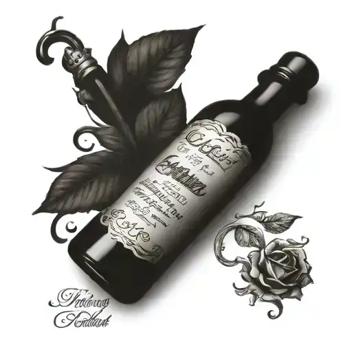 A Vintage Apothecary Bottle With A Quote From Hamlet In Elegant Script