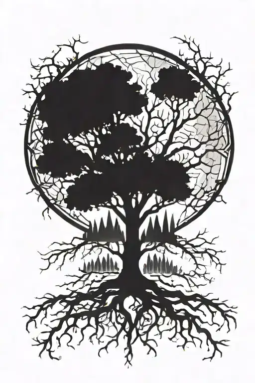 Root Of A Tree Surrounded