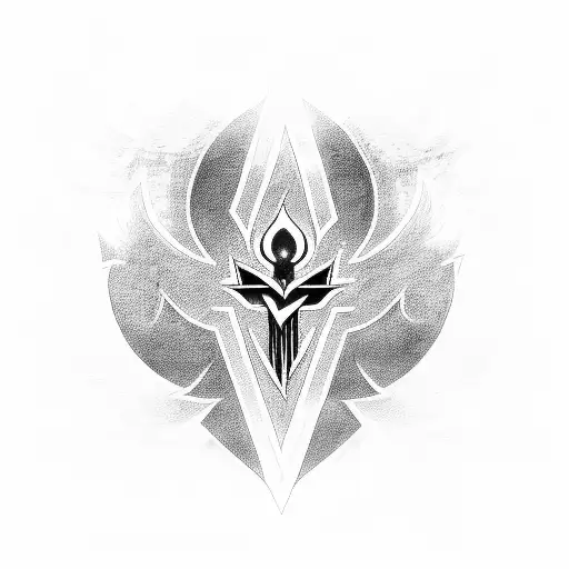 An Ankh Symbol With Flames Representing Activism And Passion