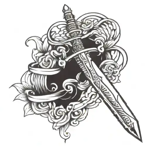 A Sword Envolve In A Necklace