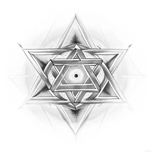 Mandala Star Of David Geometry Christianity Religious Spiritual Eye Of Prophecy