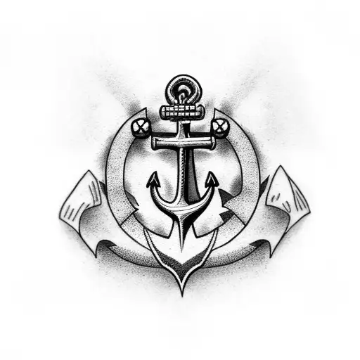 Anchor With Flaskpost