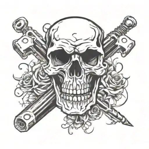 Piston Snd Rod Skull