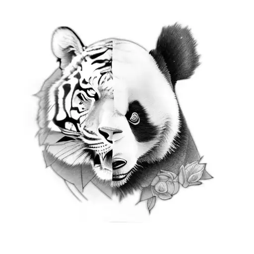 A Panda And A Tiger Blend