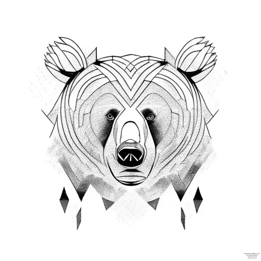 Bear And A Knight Wandering