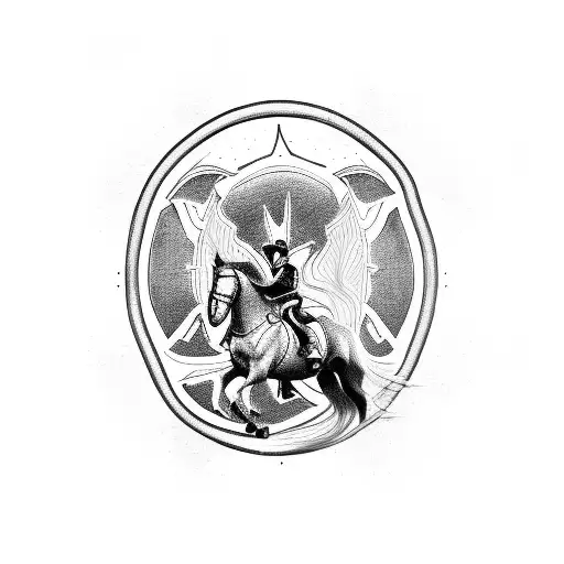 First Responder Riding A Horse With Guns Blazing