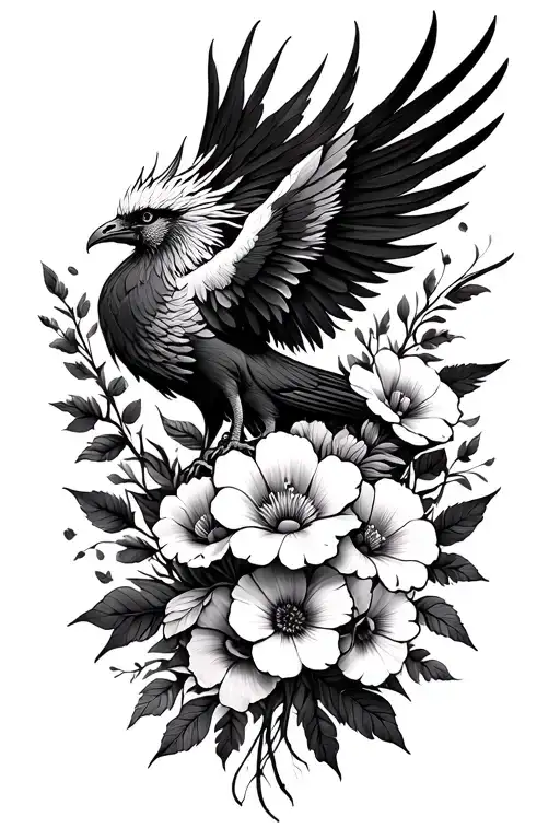 Flowers With Phoenix