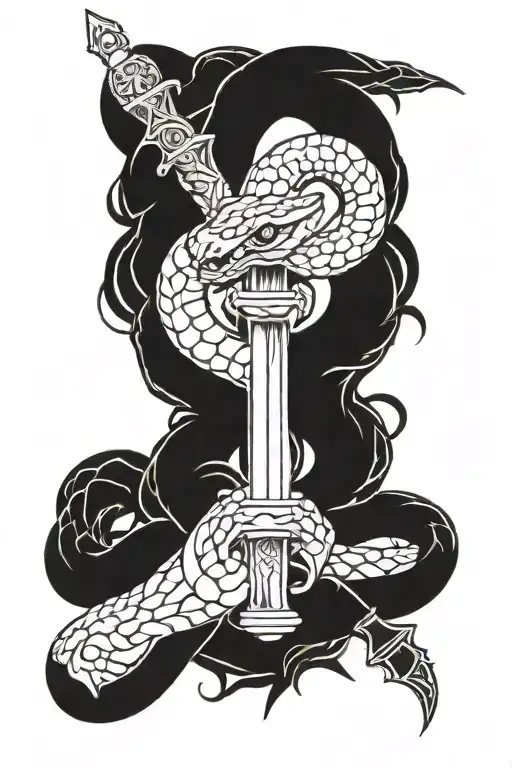 Snake And Sword