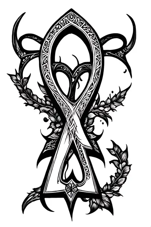 Large Ankh Engraved Back