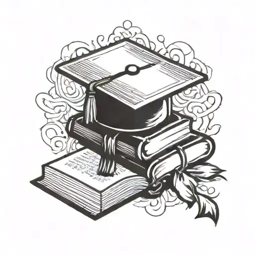 Incorporate A Stylized Open Book With A Graduation Cap To Symbolize Teaching And Education