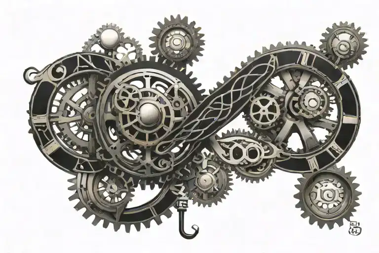 Steampunk Infinity Symbol