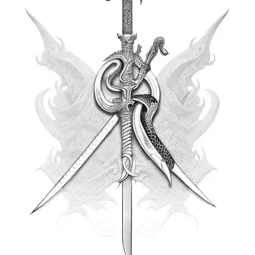 Sword With A Serpent