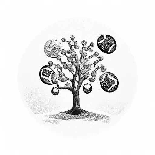 Money Tree With Footballs As Leaves