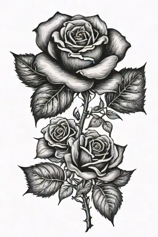 Black Rose With Word 'Saudade' Written Through It In Negative Space
