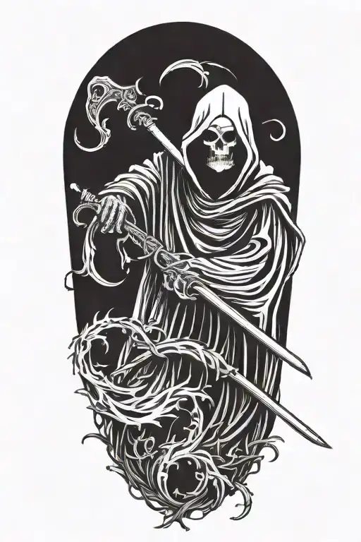 Grim Reaper With Scythe