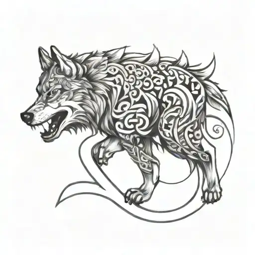 A Wolf In The Shape Of The Letter S