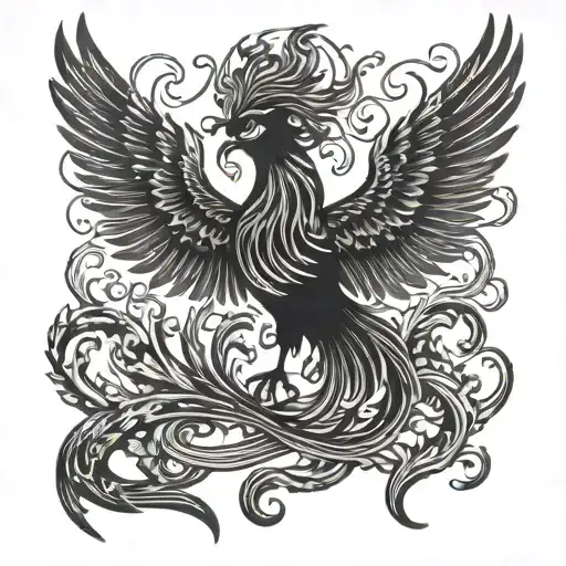 Phoenix Bird And Hindu