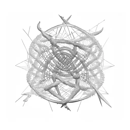 Dna Helix And Neuron Shape