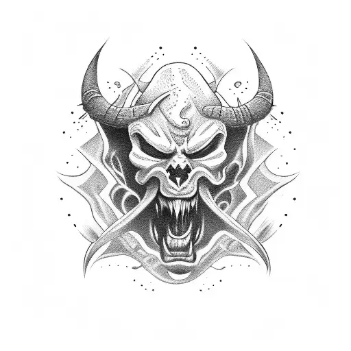 Demon With Volleyball