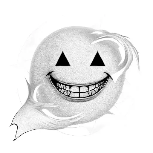 Evil Smiley Face With Pointy Teeth