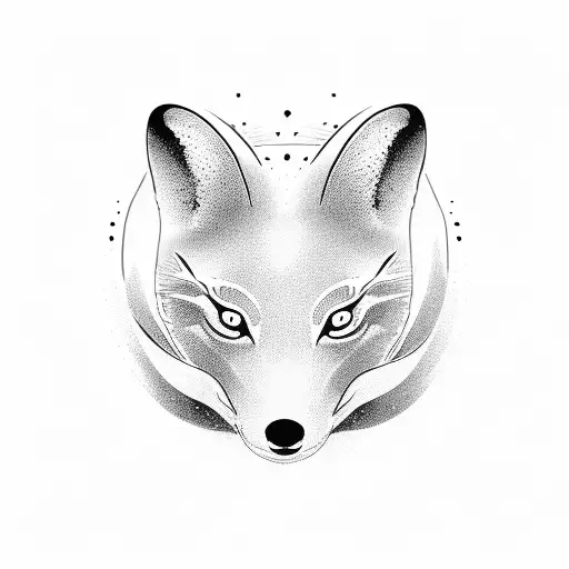 Ying-yang Symbol Formed By Two Foxes