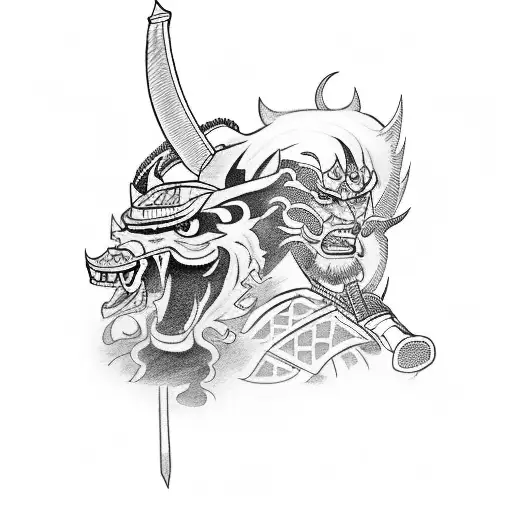 Samurai With Katanas