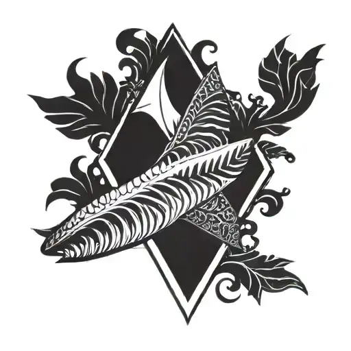 Polynesia Shark Tooth Sleeve From Fingers To Neck