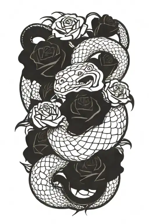 Rose And Snake Blackout