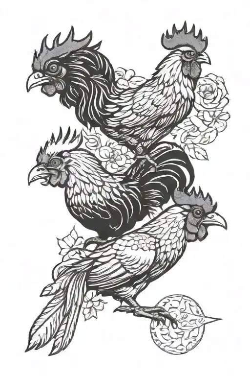 Rooster And Ox And Rat