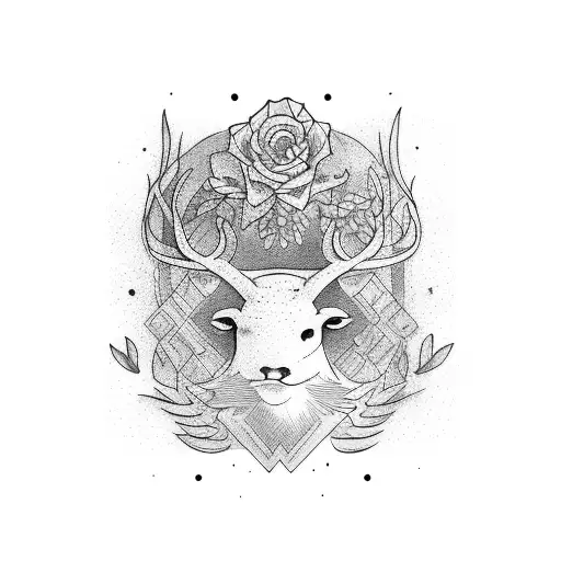 A Rectangular Painting With Nature