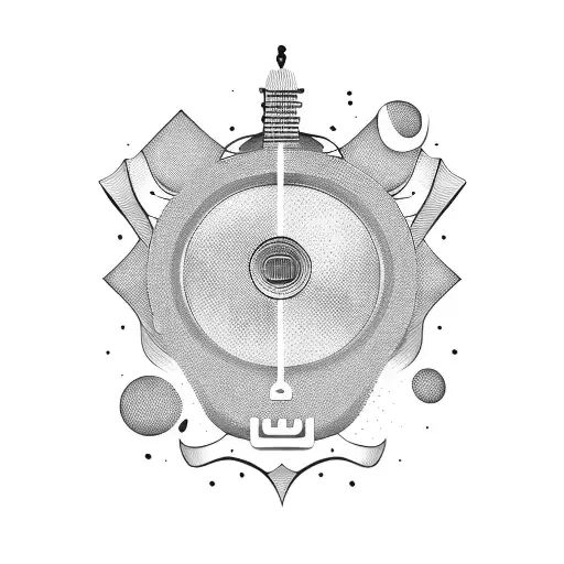 Acoustic Guitar Black Simple