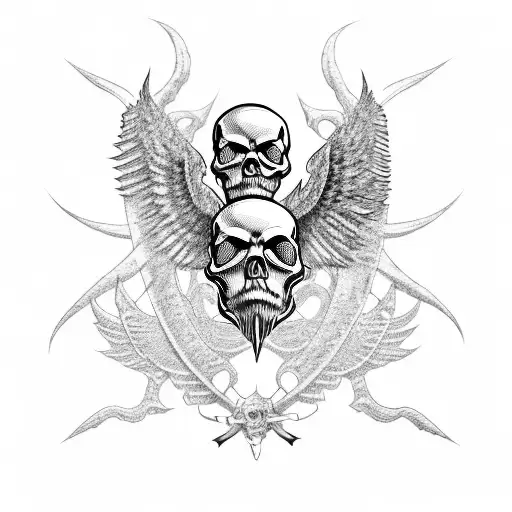 Chopper Transformed Into A Skull With Wings