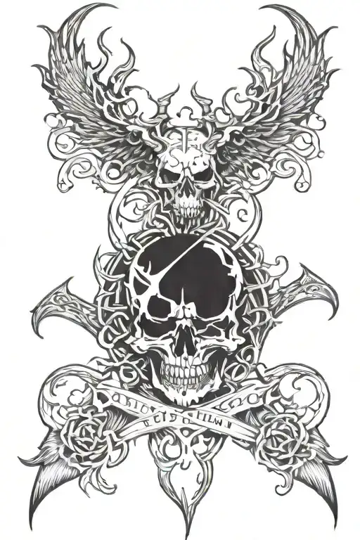 Create A Satanic Tattoo With The Lettering Complemented