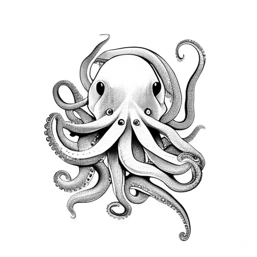 Octopus Chef Minimalistic