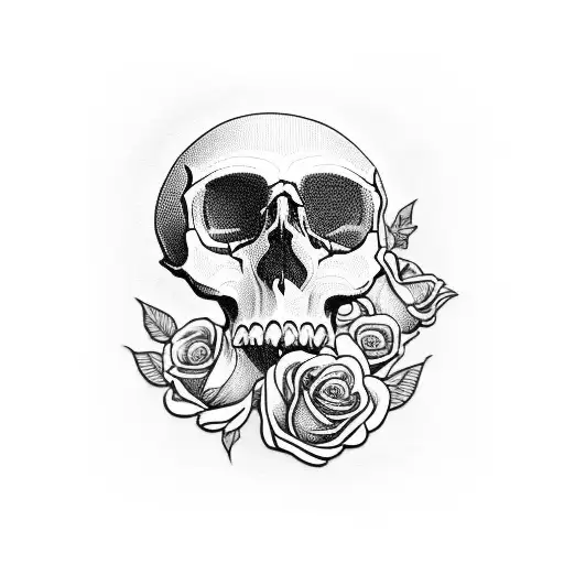 Skull And Roses