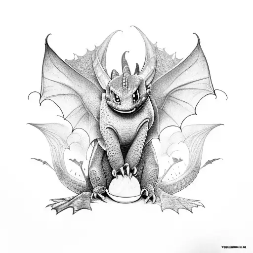 Toothless From How To Train A Dragon Spread His Wings