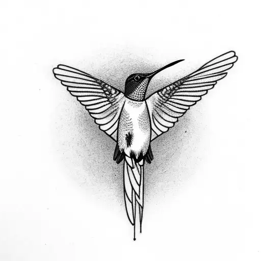 Hummingbird With Patterns