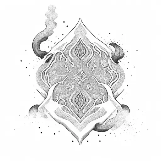 The Word Ataraxia With Waves