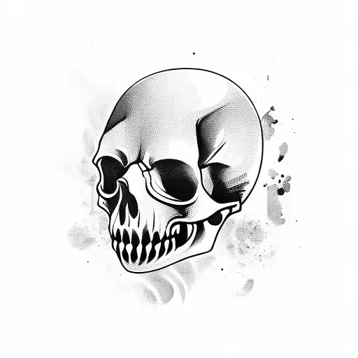 Muay Thai Warrior Skull