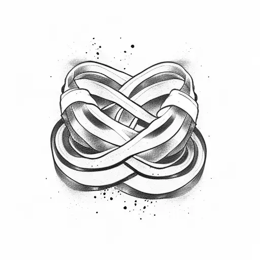 A Minimalist Tattoo Of A Jiu-jitsu Belt Intertwined With A Philosophical Quote