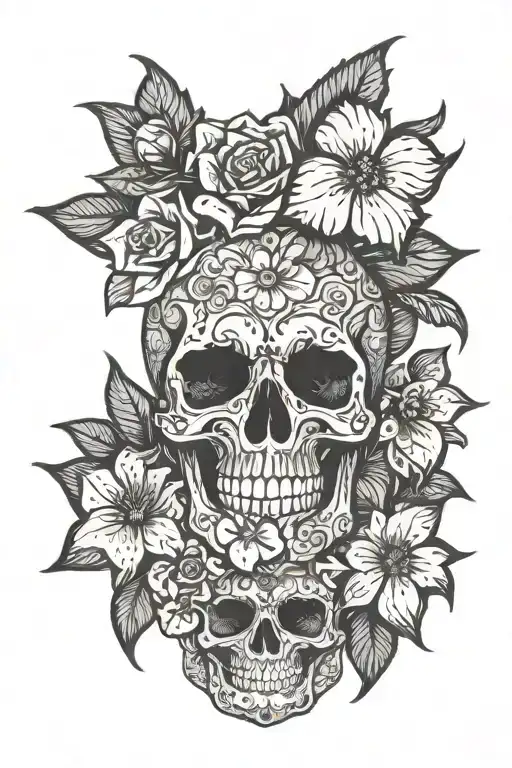 Skull Flowers