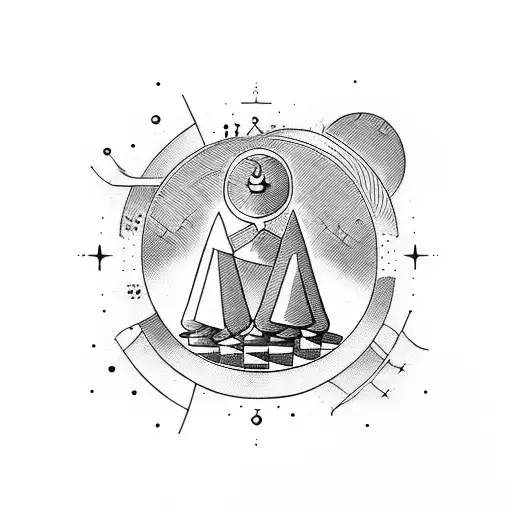 Chess Pieces In A Celestial Setting