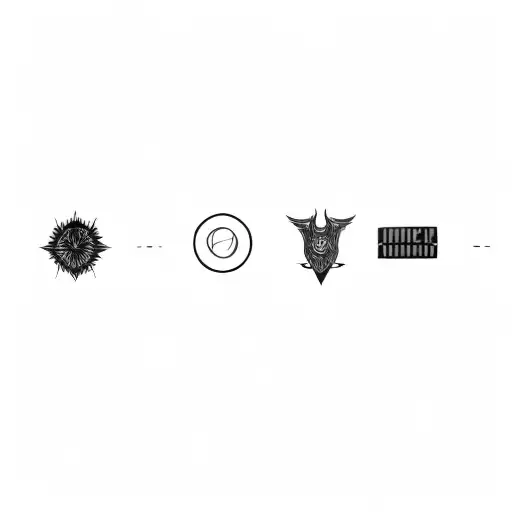 The Logos Of A Group Of Bands With No Color