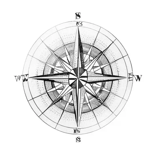 Oldschool Compass With A Map