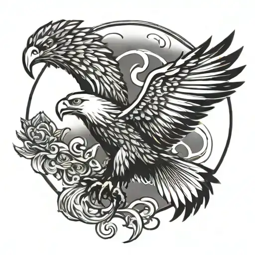 Eagle With Wings