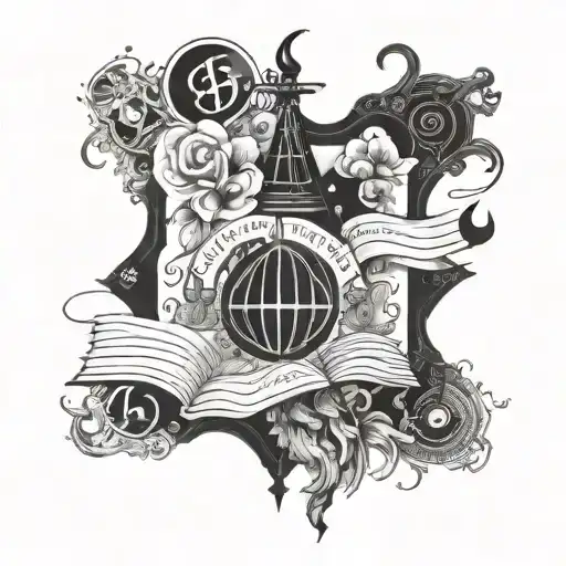 A Literary Quote With Esoteric Symbols Hidden Within The Design