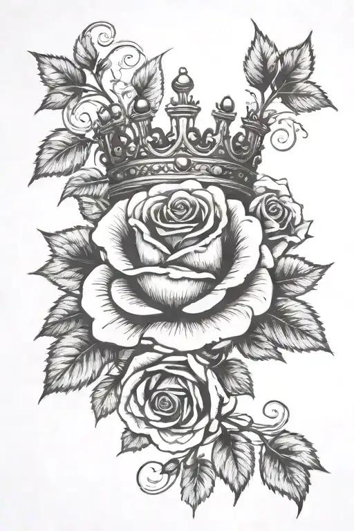 Crown And Rose Vine Wrapping